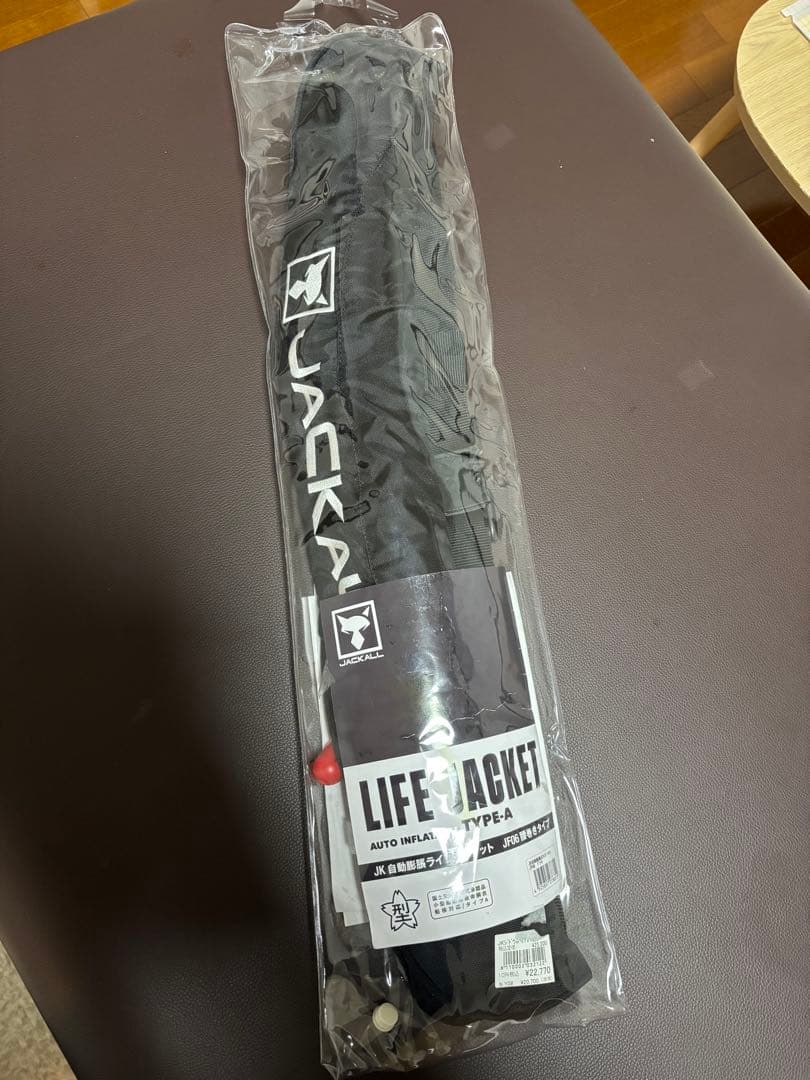 使用一回　JACKALL 自動拡張ライフジャケット-JF06桜マーク付き