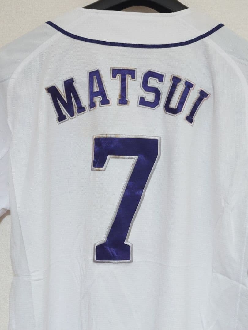 埼玉西武ライオンズ 松井稼頭央 ホーム ユニフォーム L ホワイト 白 プロ野球