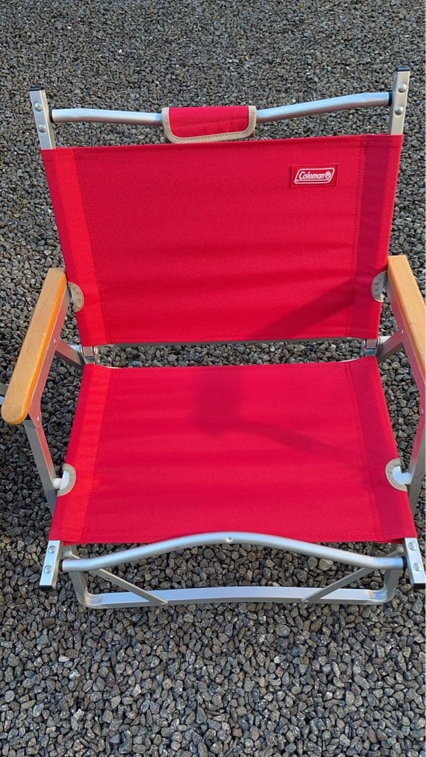 Coleman コンパクトフォールディングチェア 赤 2脚セット