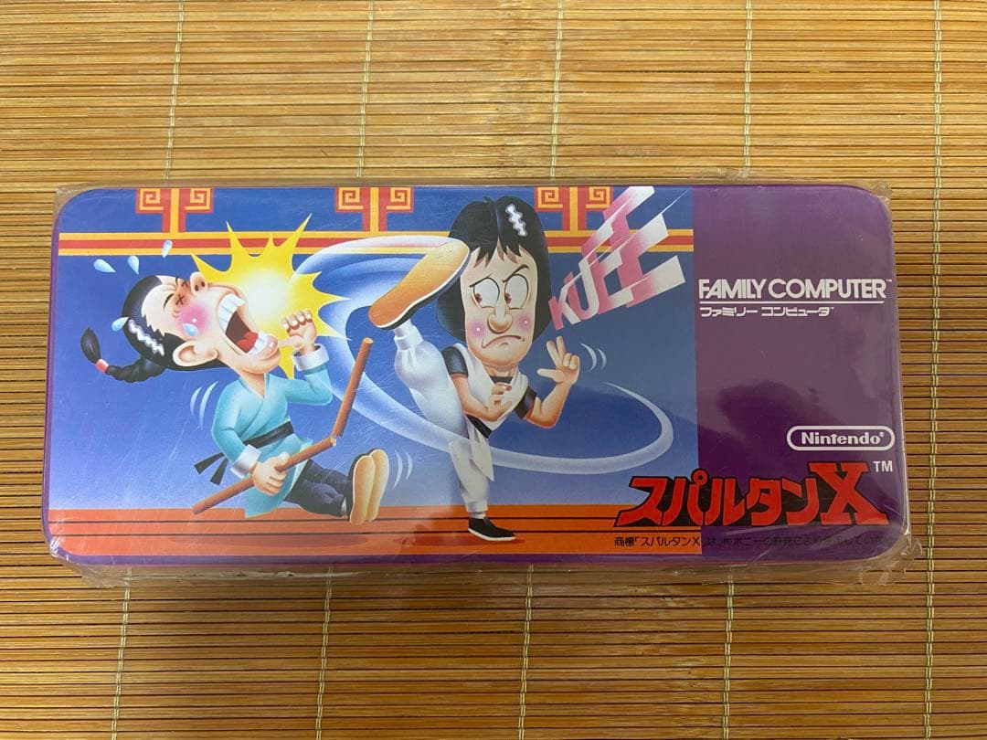 ファミコン　カンペン　缶ペン　スパルタンX　筆箱　未使用未開封