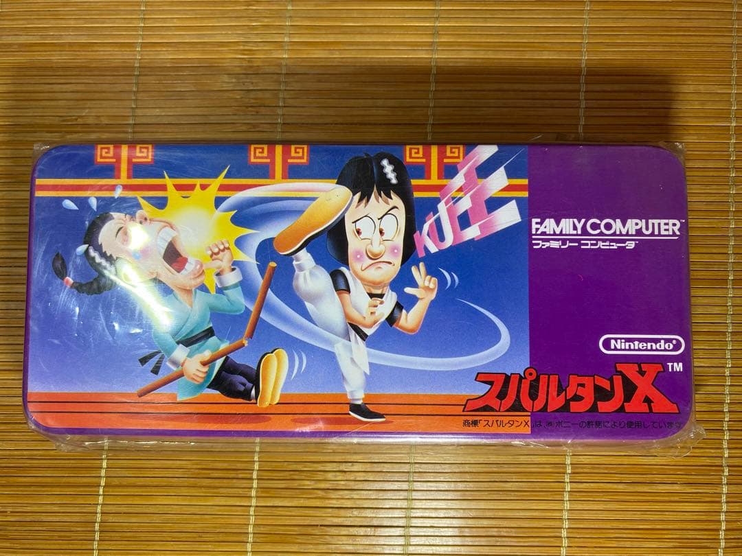 ファミコン　カンペン　缶ペン　スパルタンX　筆箱　未使用未開封