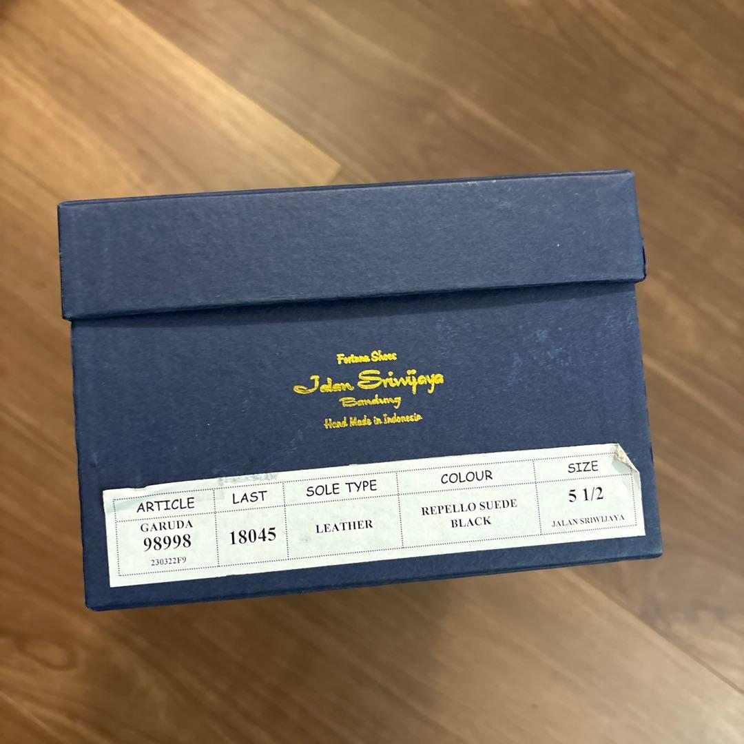 ジャランスリウァヤ ローファー スエード　ブラック　サイズ5.5