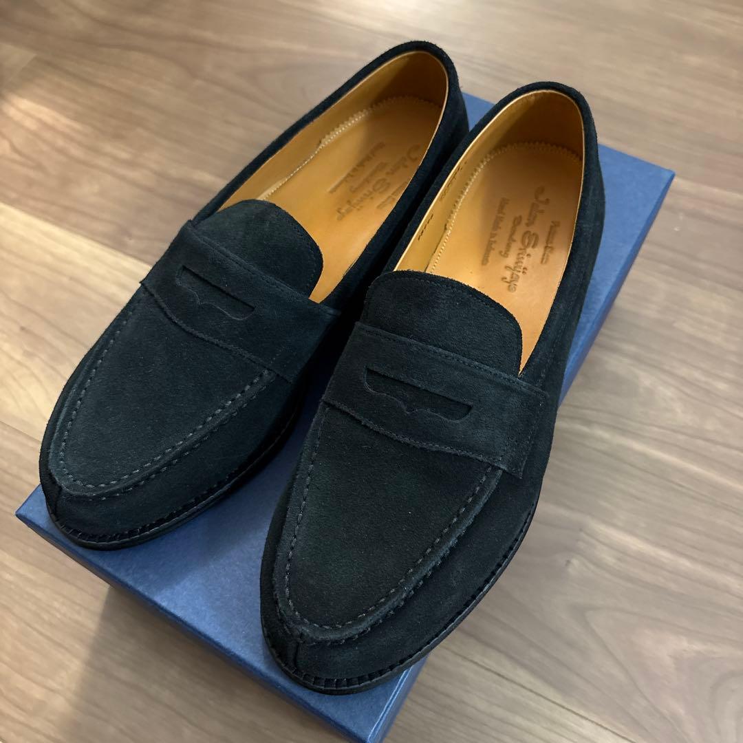 ジャランスリウァヤ ローファー スエード　ブラック　サイズ5.5