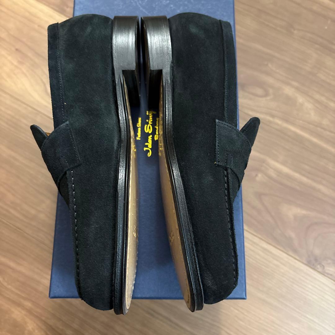 ジャランスリウァヤ ローファー スエード　ブラック　サイズ5.5