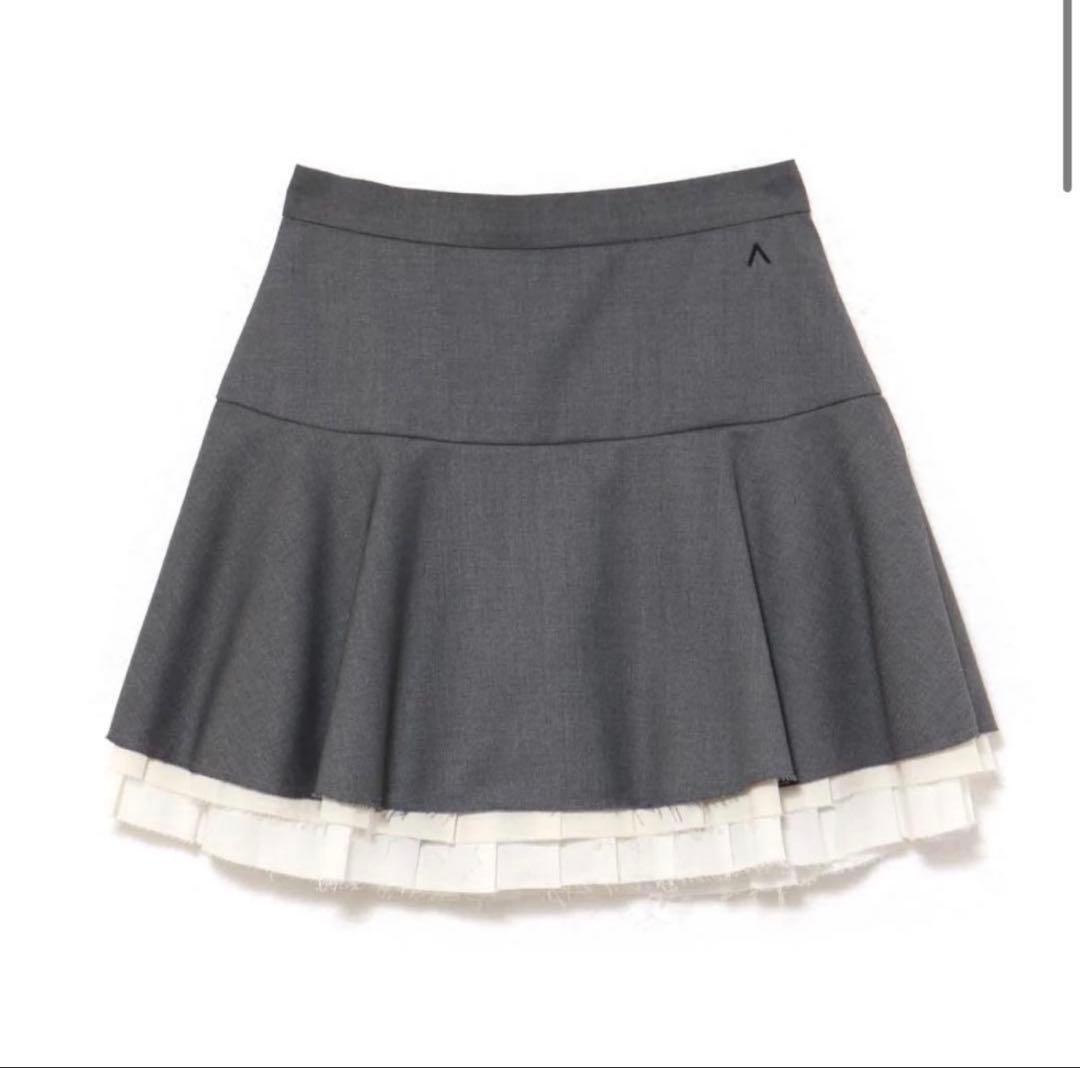 スカート andmary Chuchu flare mini skirt gray