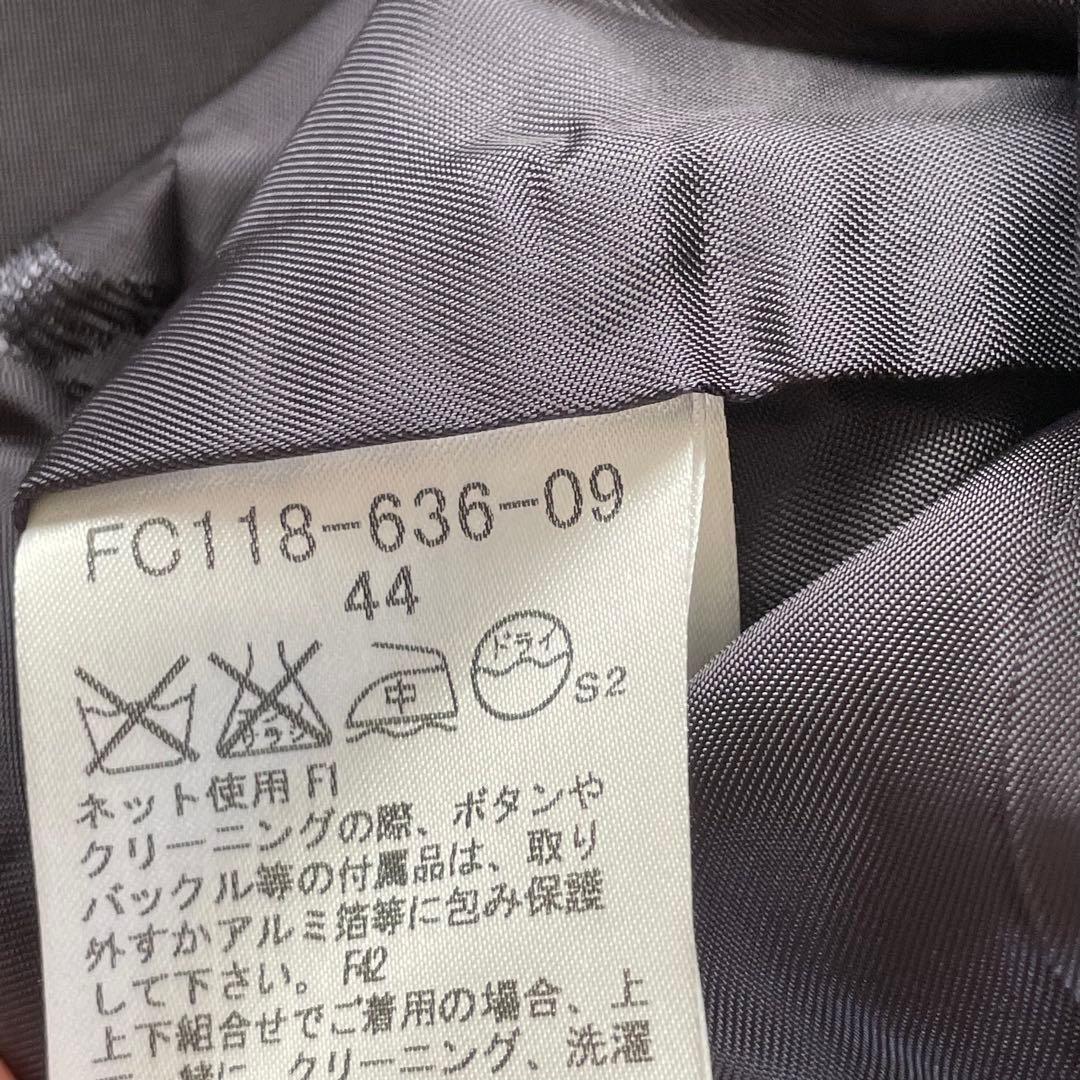 【美品】サイズ44 Burberry ノーカラージャケット 黒　日本製