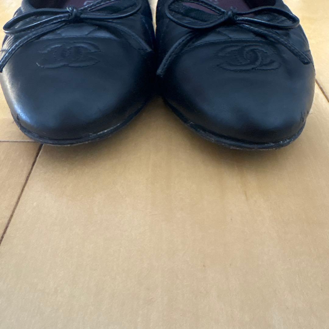 CHANEL マトラッセ　バレリーナ　シューズ　38C