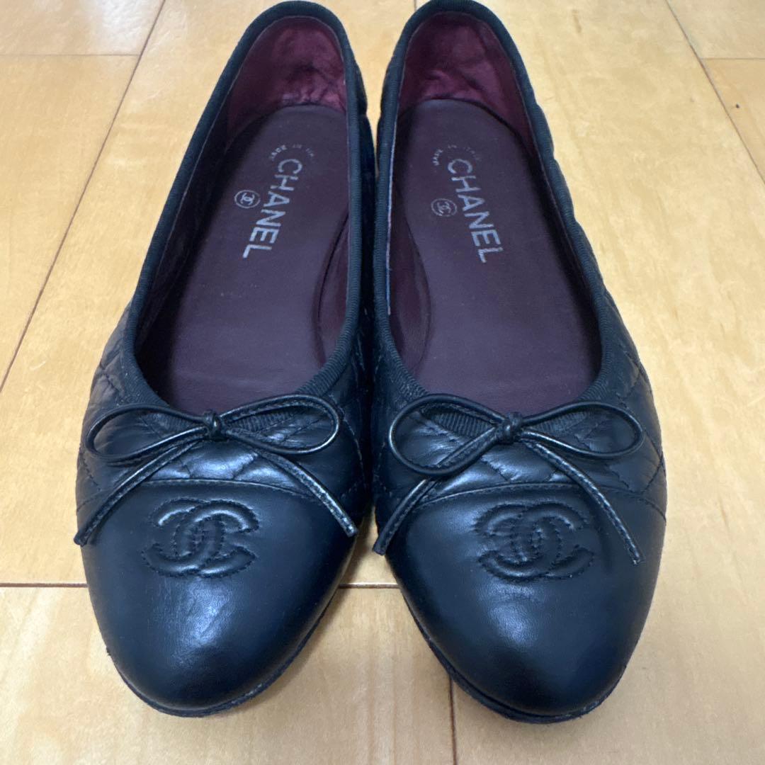 CHANEL マトラッセ　バレリーナ　シューズ　38C