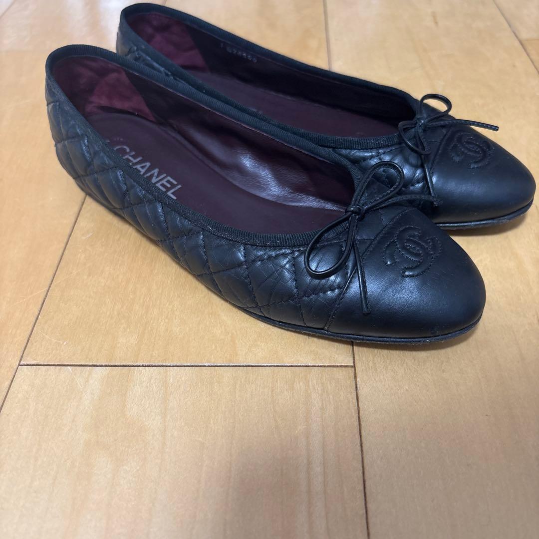 CHANEL マトラッセ　バレリーナ　シューズ　38C