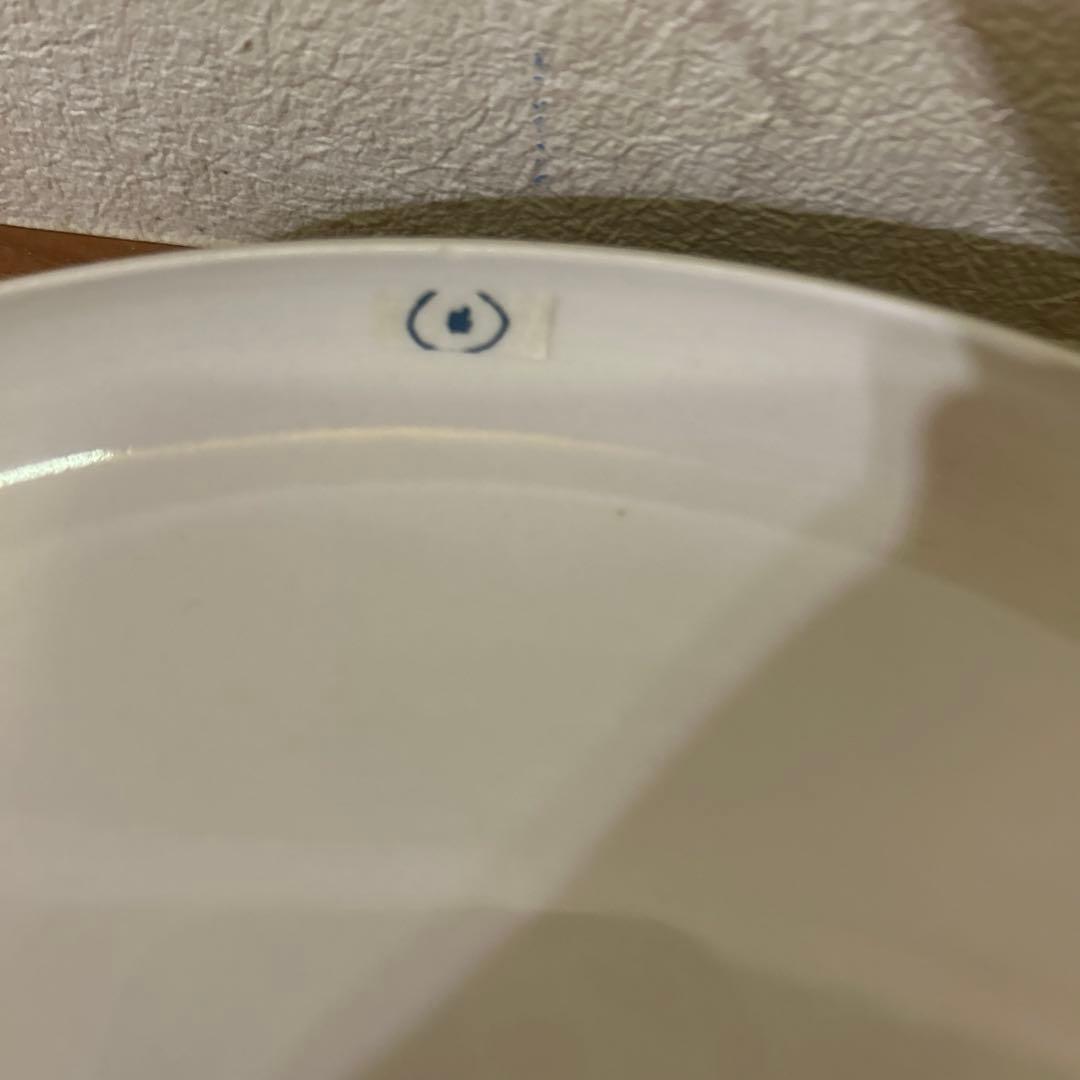 【美品】岩田哲宏　エッジプレート　白　8寸　24cm 4枚セット販売　1点チップ