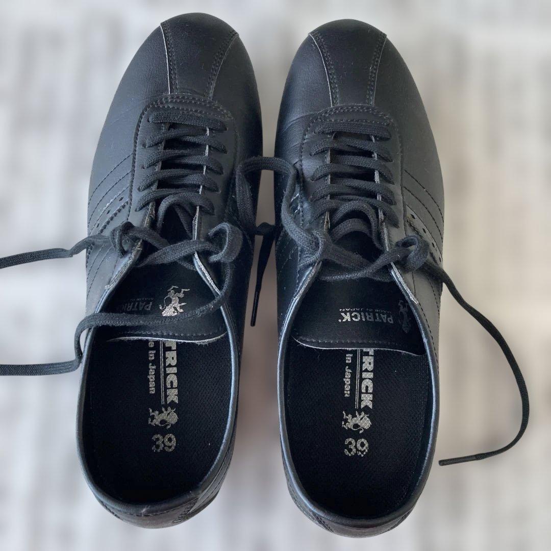 PATRICK ブラック スニーカー 39
