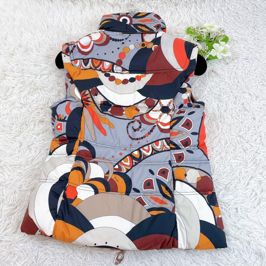 美品✨emilio pucci エミリオプッチ ダウンベスト 36 プッチ柄