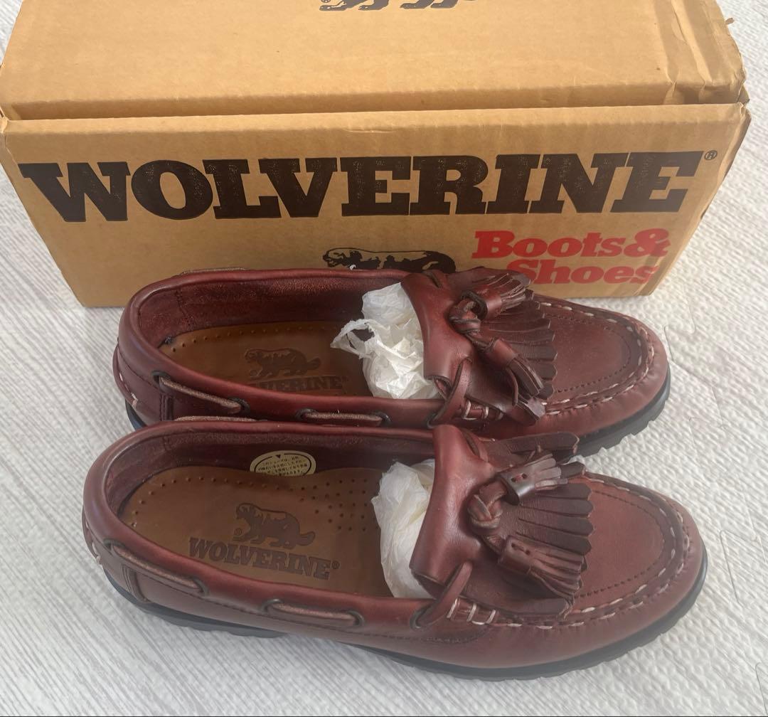 【新品未使用箱付き】WOLVERINE タッセルローファー23.5cm