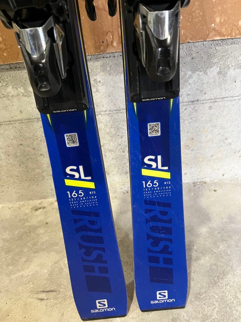 サロモンスキー板　S/RACE SL165cm X12 RUSH