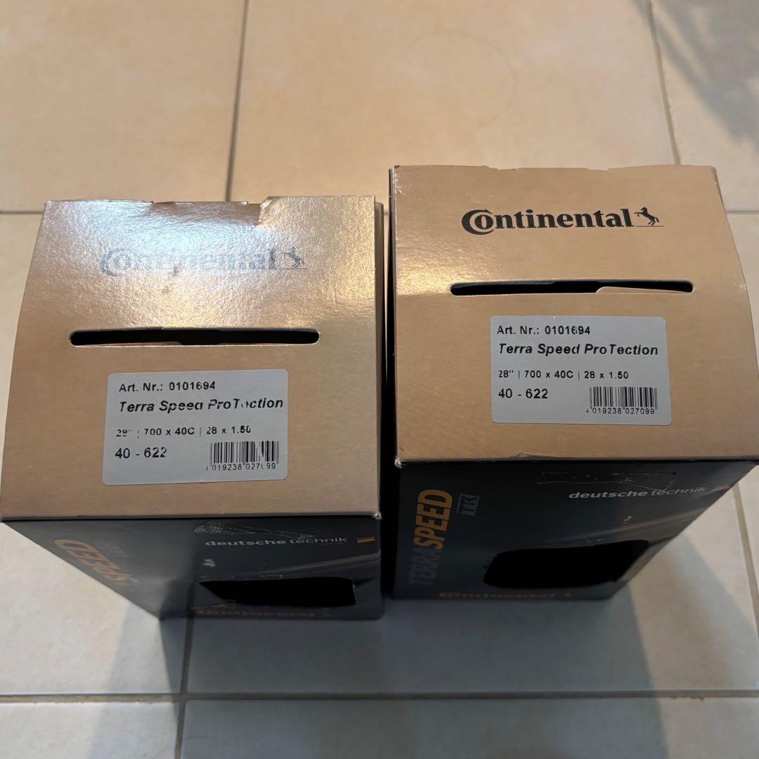 2本セット●コンチネンタル700x40C●テラスピードプロテクション黒