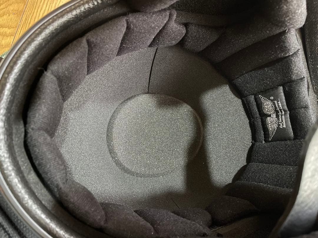 tt&co ジェットヘルメット クロームトリム 艶ありブラック 装飾品