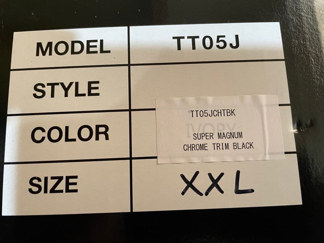 tt&co ジェットヘルメット クロームトリム 艶ありブラック 装飾品