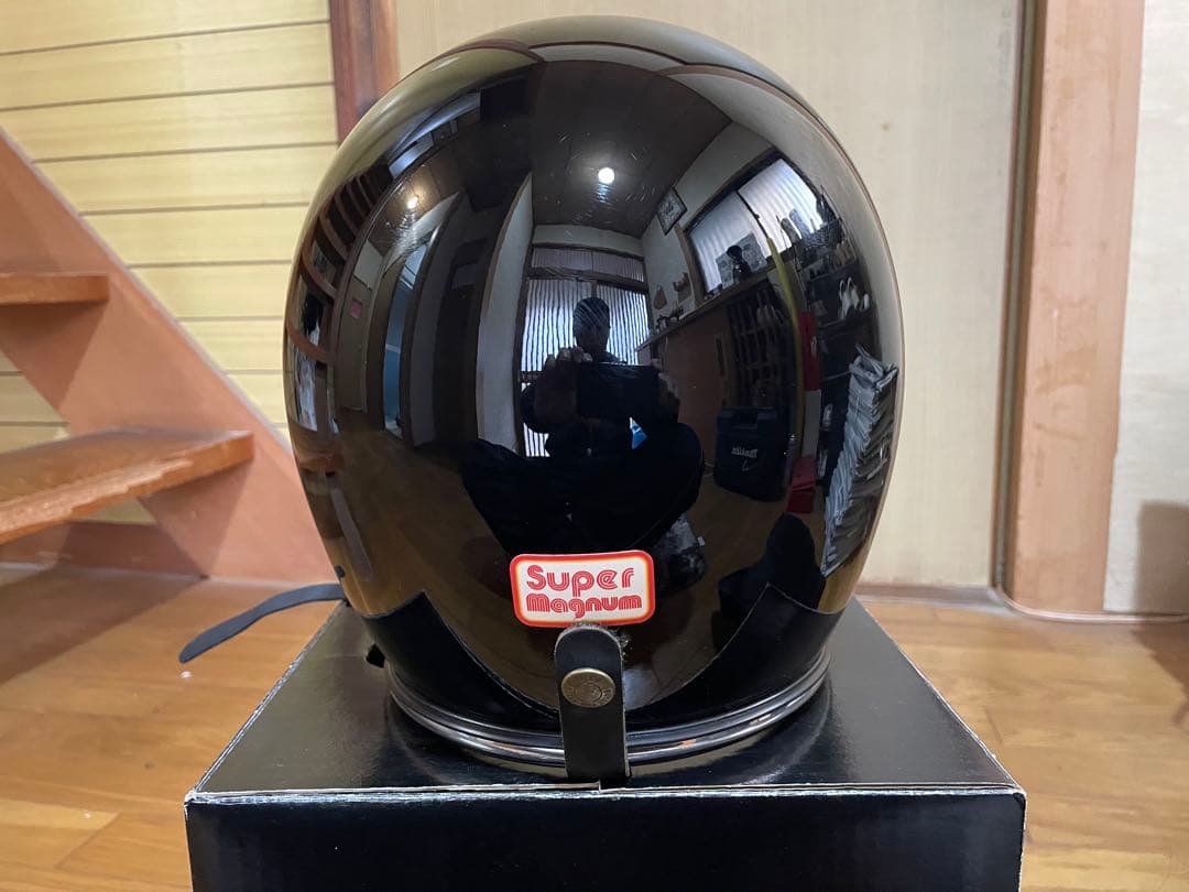 tt&co ジェットヘルメット クロームトリム 艶ありブラック 装飾品