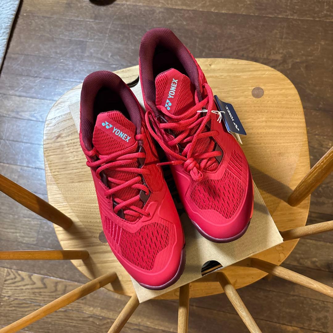 YONEX テニスシューズ SHYTSCMG 25.5 レッド