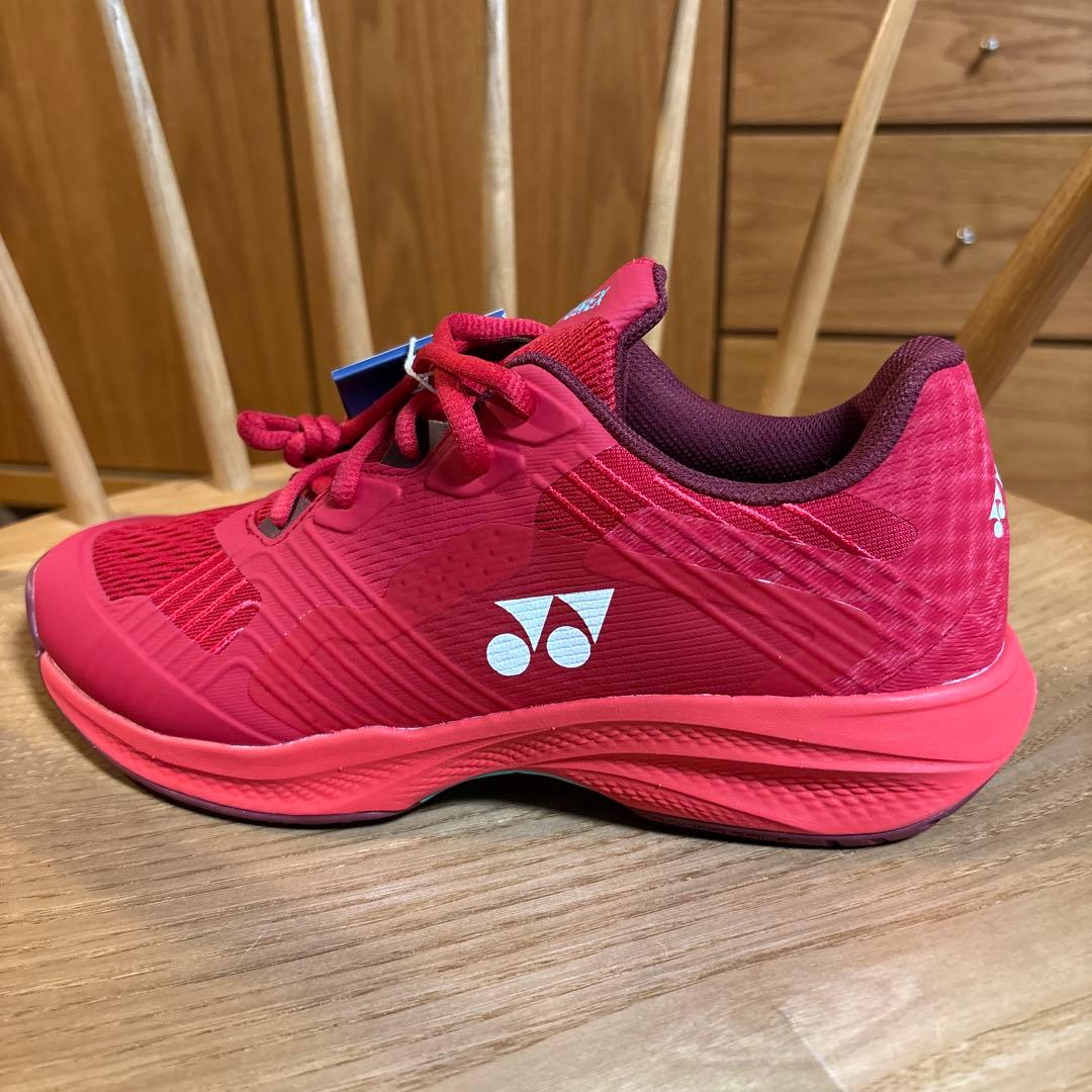 YONEX テニスシューズ SHYTSCMG 25.5 レッド