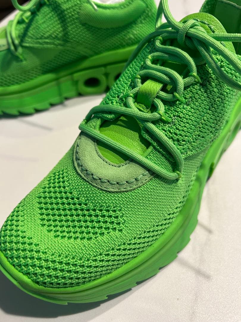 ★希少★フェラガモ　ガンチーニソール　スニーカー★ライム【新品未使用】イタリア製