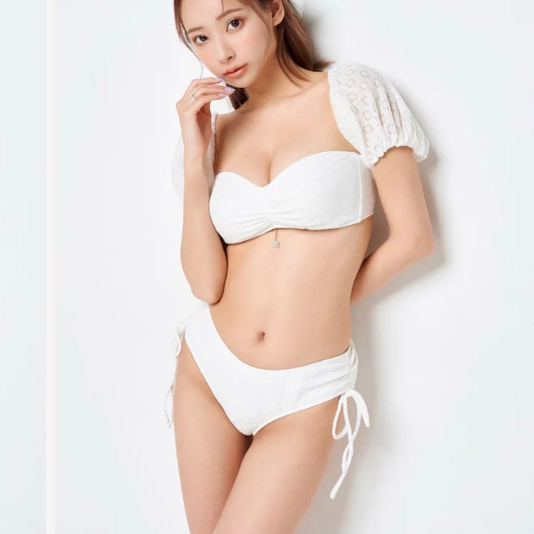 Darich レースオフショルビキニ(ホワイト)