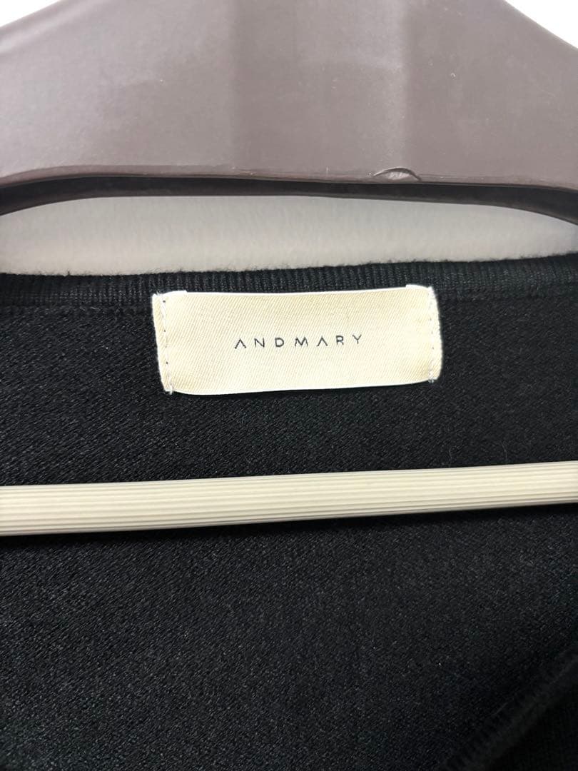 アンドマリー ワンピース Juni check dress ブラック M