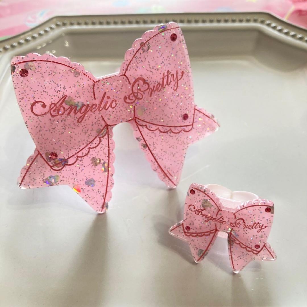 【Angelic Pretty】ときめきリボンバングル ピンク