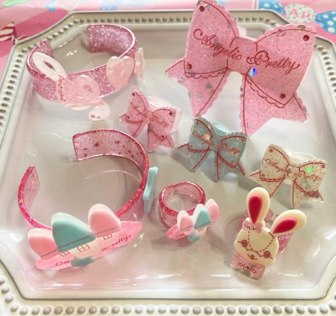 【Angelic Pretty】ときめきリボンバングル ピンク