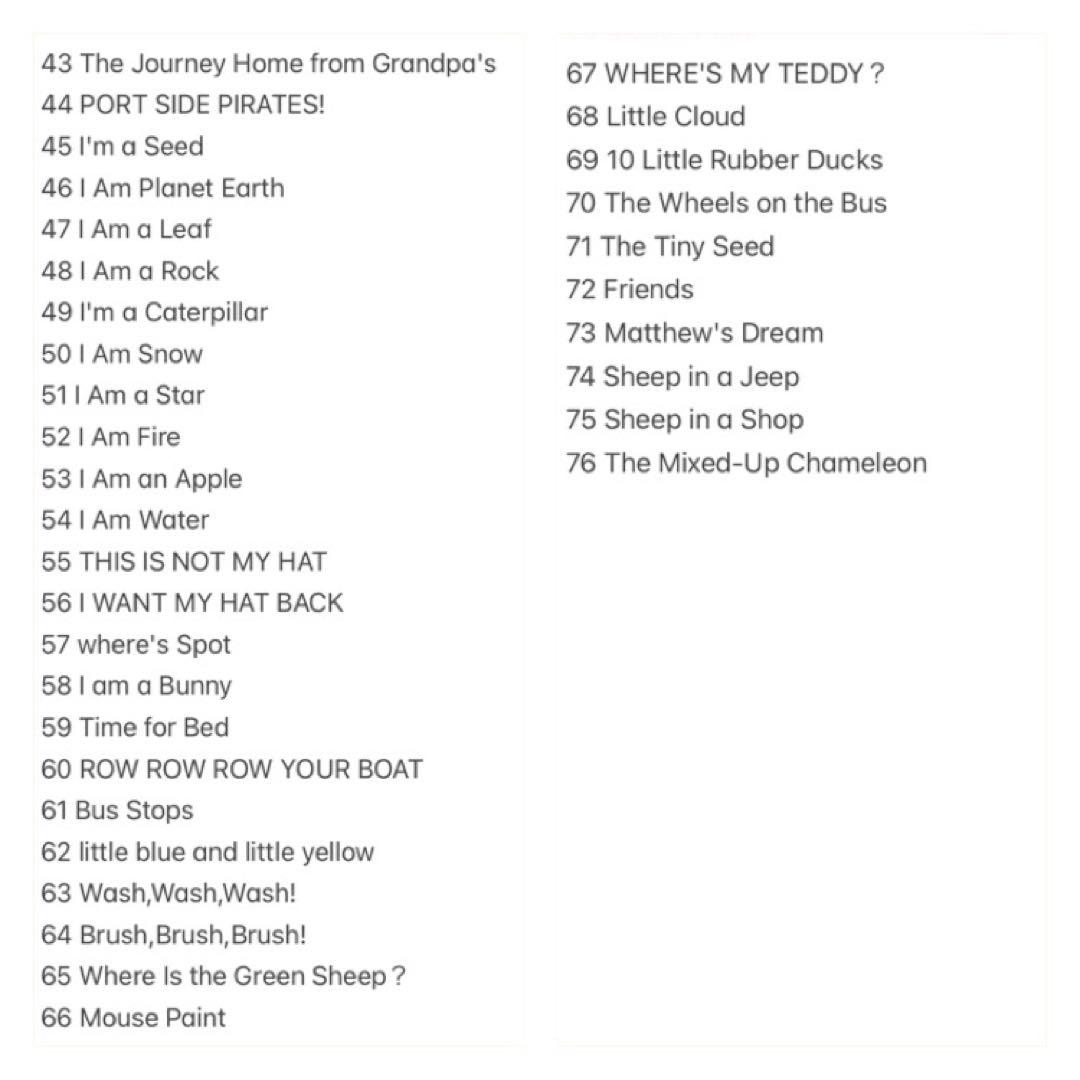 英語絵本76冊セット