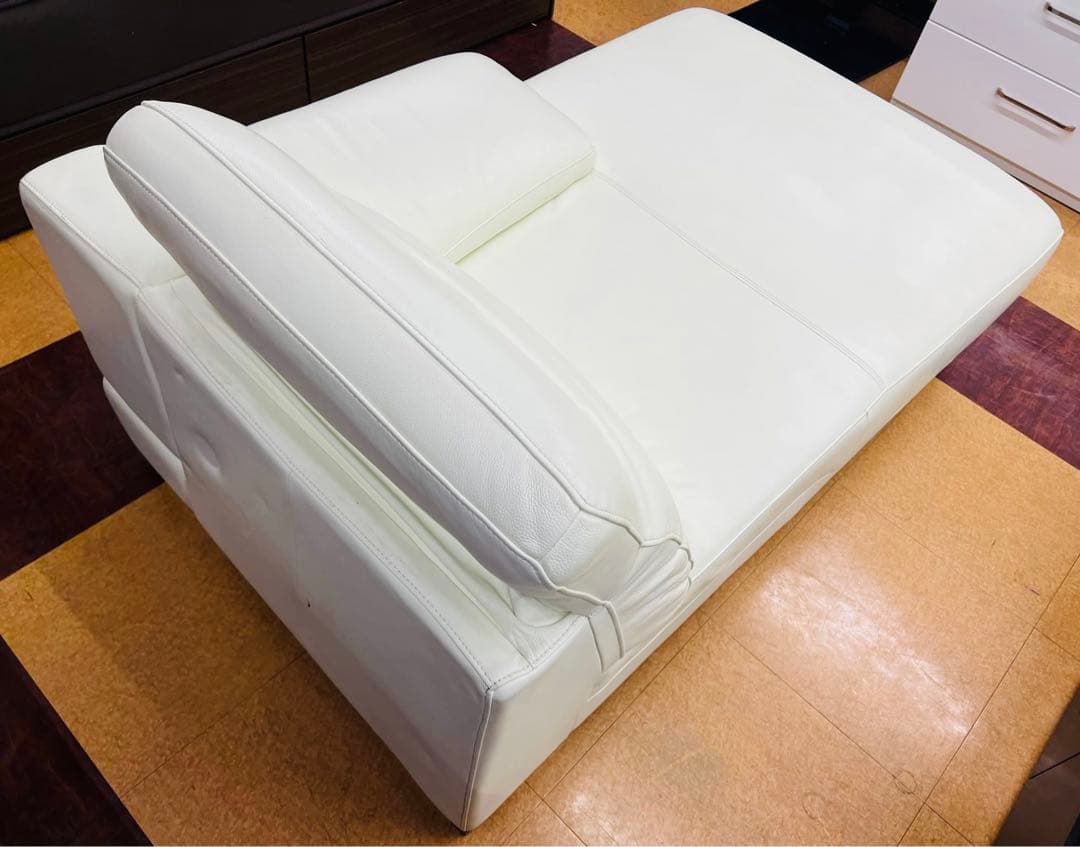 【地域限定無料配送】 IDC大塚家具CHAISE LONGUE総本革