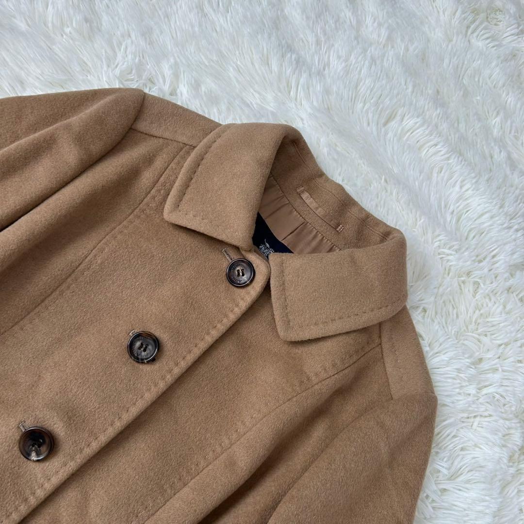 【極美品/L】バーバリーロンドン チェスターコート アンゴラ混 Aライン 茶