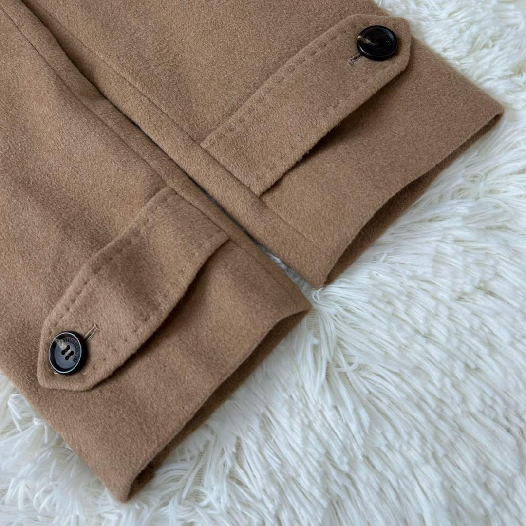 【極美品/L】バーバリーロンドン チェスターコート アンゴラ混 Aライン 茶