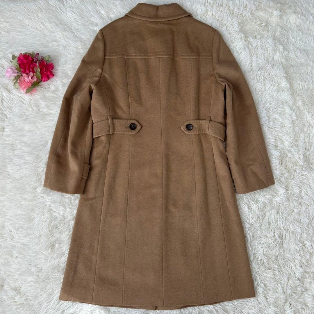 【極美品/L】バーバリーロンドン チェスターコート アンゴラ混 Aライン 茶