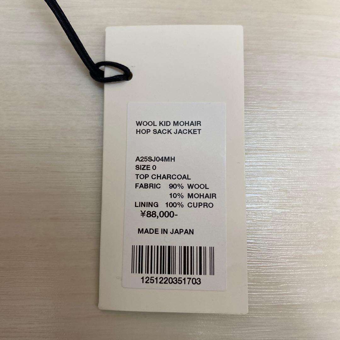 AURALEE オーラリー 25ss ジャケット チャコール