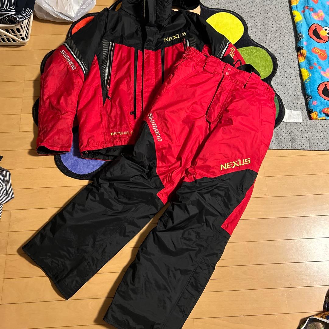 シマノネクサスM オールウェザースーツ　赤