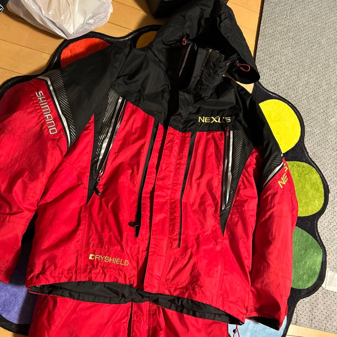 シマノネクサスM オールウェザースーツ　赤