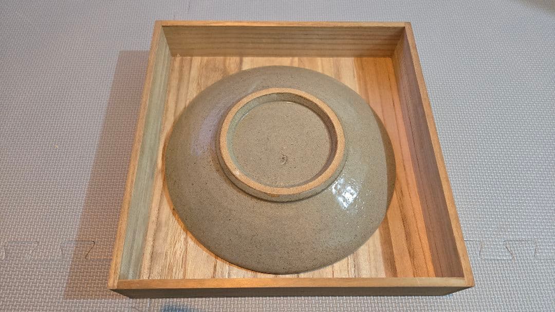 人間国宝 島岡達三 象嵌皿共箱