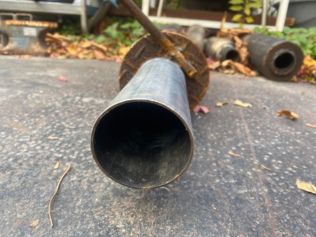 自作激鳴きマフラー デコトラ マニ割り