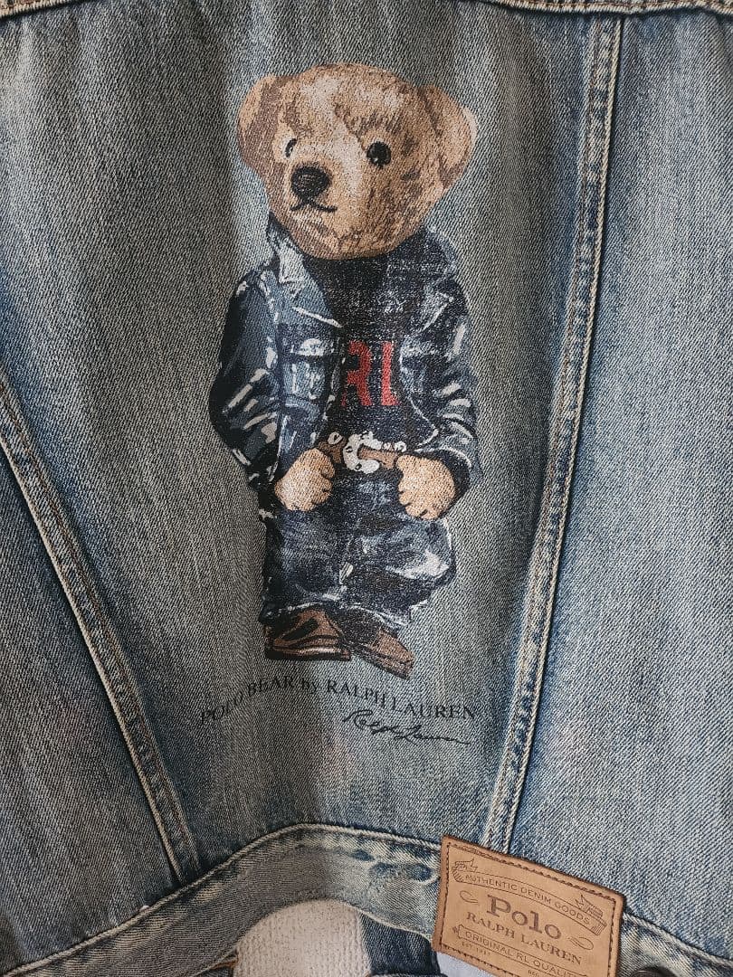希少 ポロラルフローレン デニムジャケット ポロベア トラッカー ジージャン