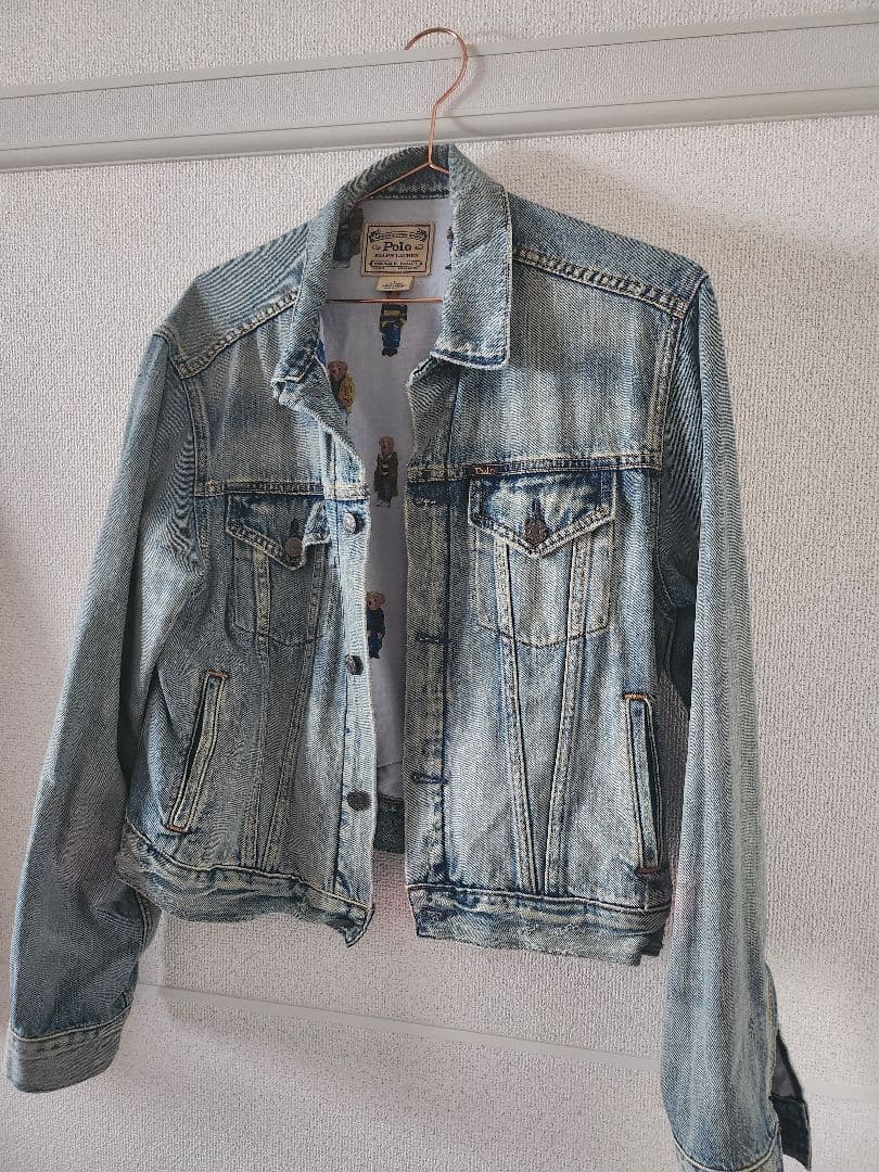 希少 ポロラルフローレン デニムジャケット ポロベア トラッカー ジージャン