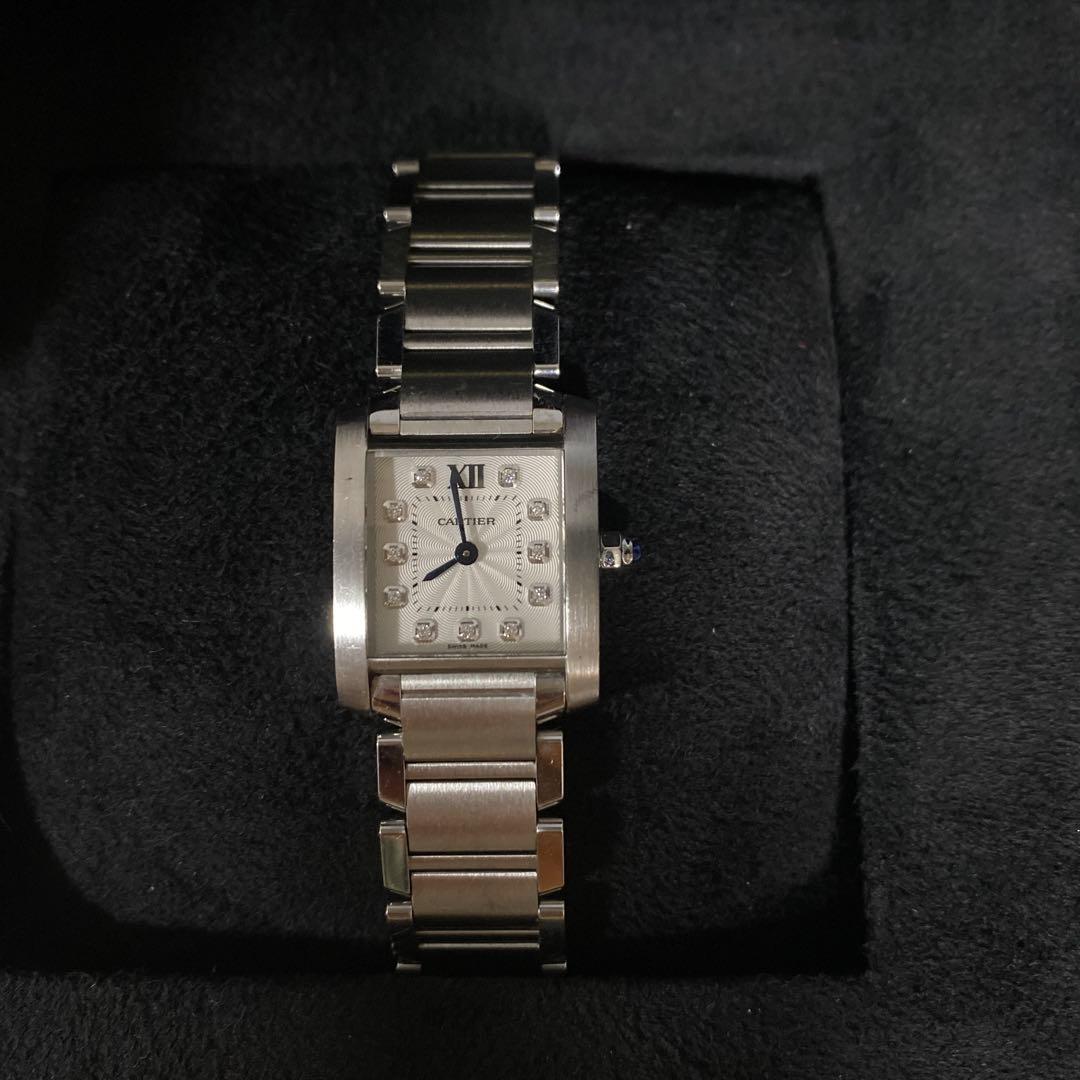 良品　Cartier カルティエ　タンクフランセーズSM　11p ダイヤ