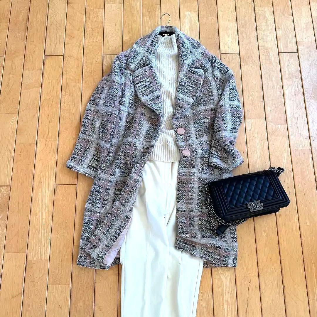 素敵❗️イタリア製ネップツイードコート