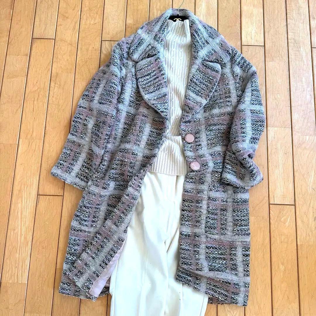 素敵❗️イタリア製ネップツイードコート