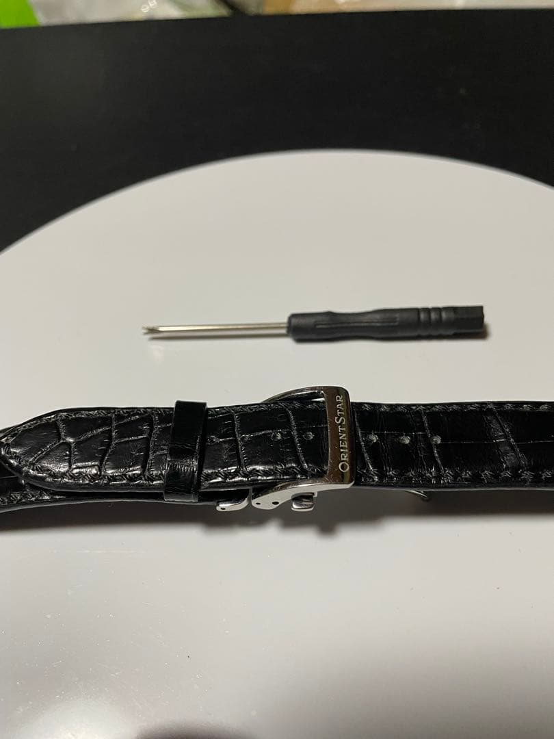 オリエントスター純正 レザーベルト 黒　(20ミリ)