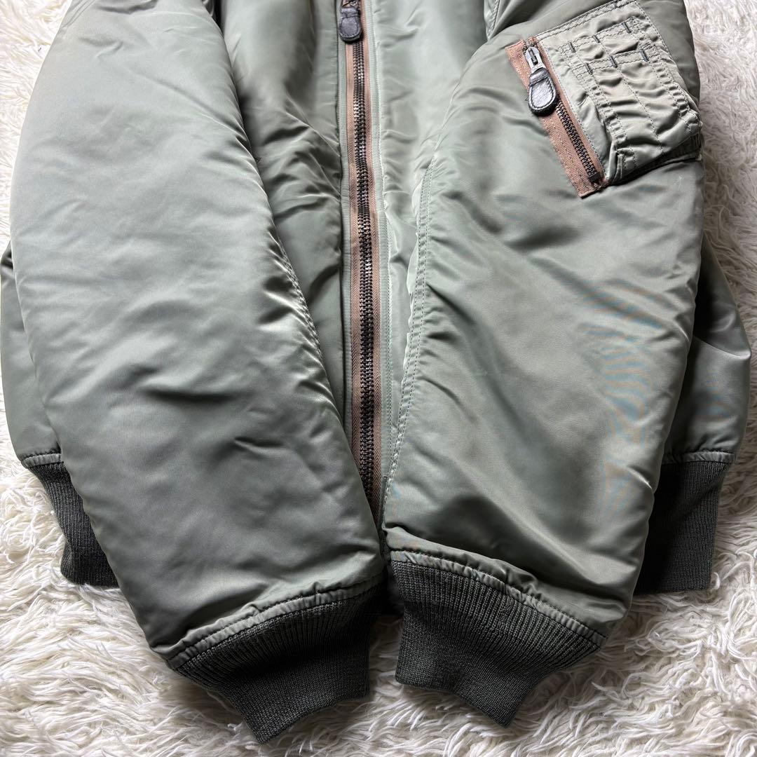 極美品　HOUSTON ヒューストン　MA-1 フライトジャケット　Lサイズ