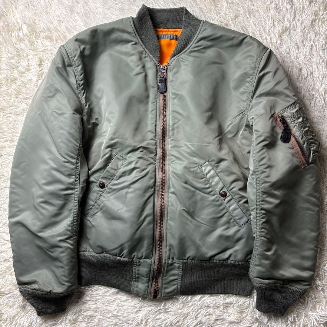極美品　HOUSTON ヒューストン　MA-1 フライトジャケット　Lサイズ