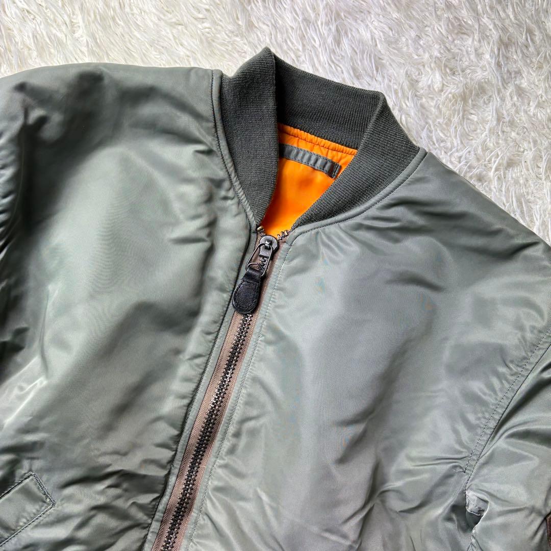 極美品　HOUSTON ヒューストン　MA-1 フライトジャケット　Lサイズ