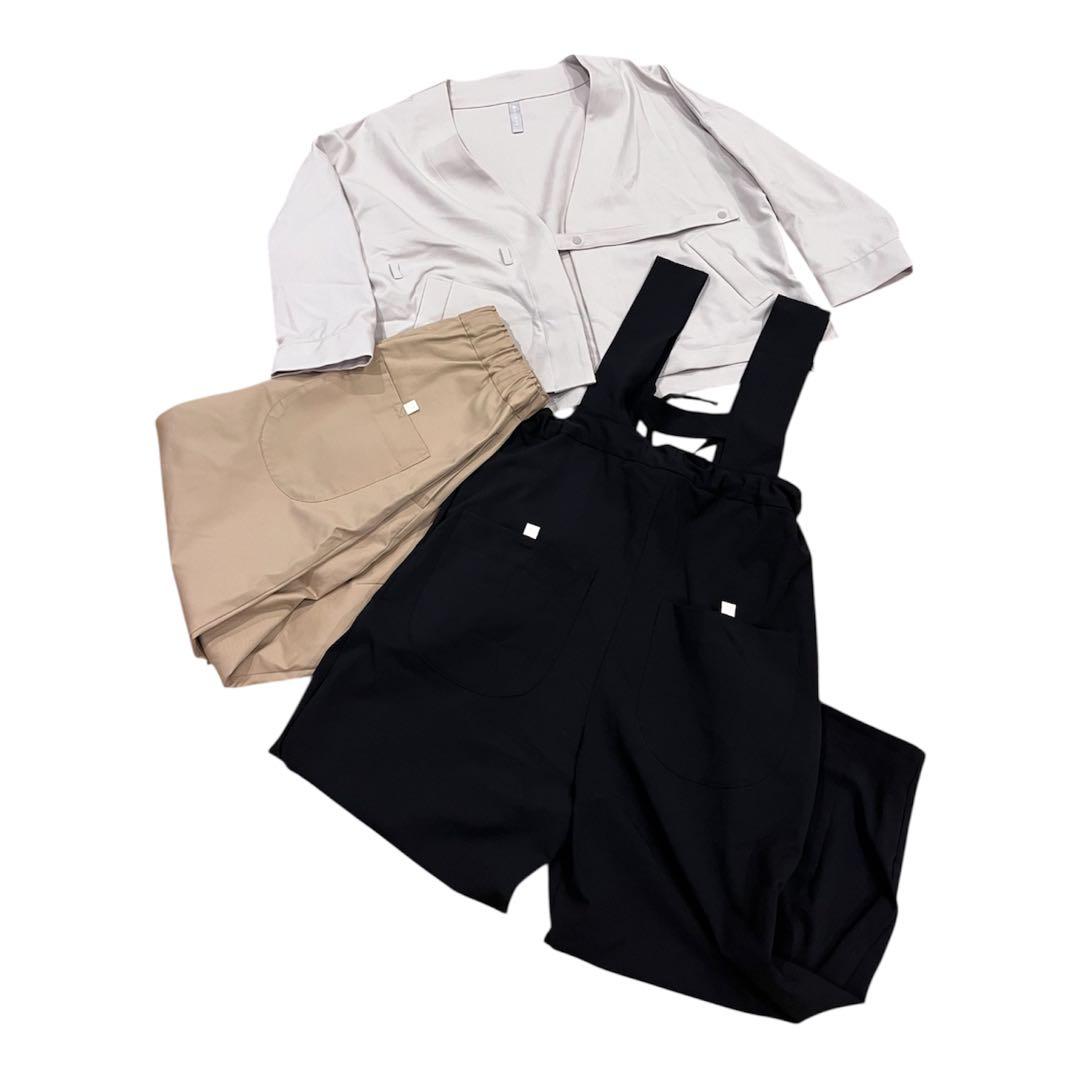 美品 sirone シロネ 3点セット ジャケット コクーン サロペまとめ売り