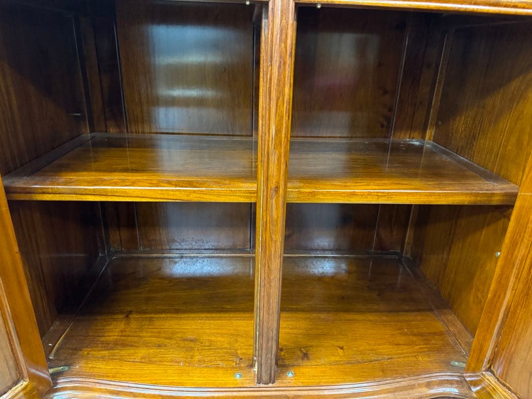 奈良発 アンティーク キャビネット コンソール サイドボード 西洋象嵌クラシック